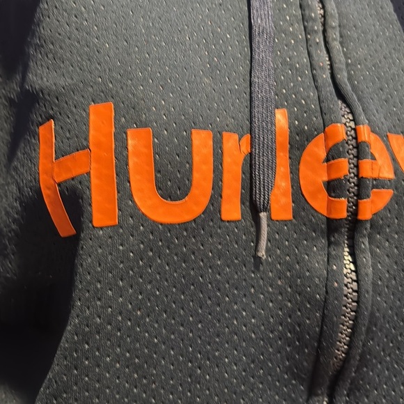 Hurley Dark Blue Jacket with Bright Orange Logo - Picture 2 of 5